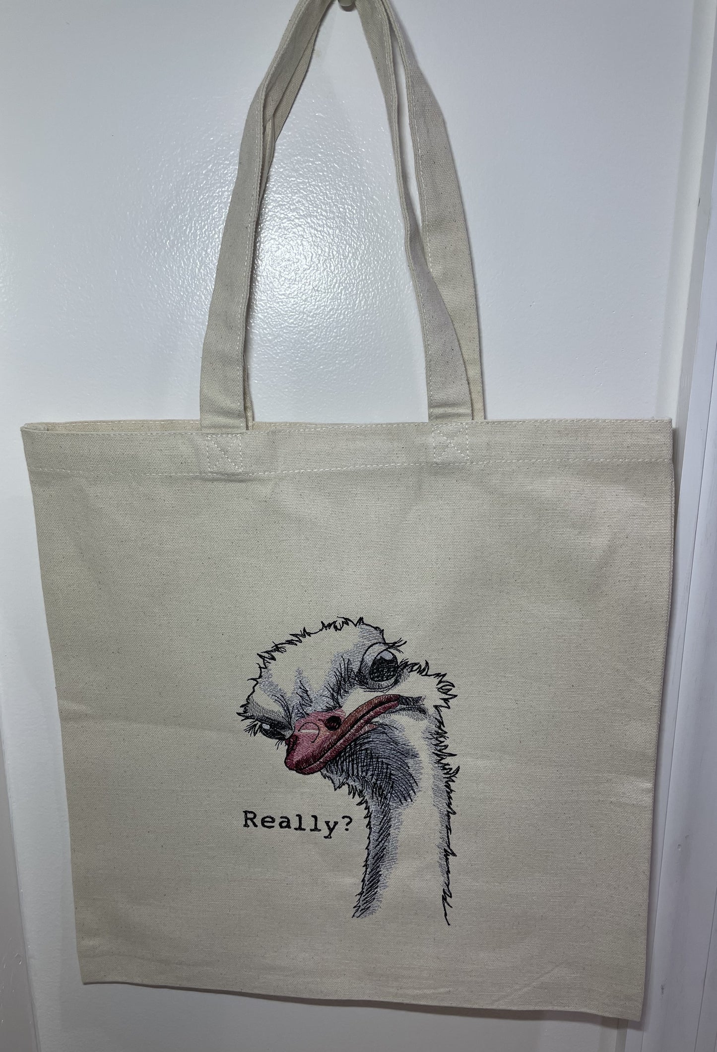 Ostrich 15 x 15 Tote bag