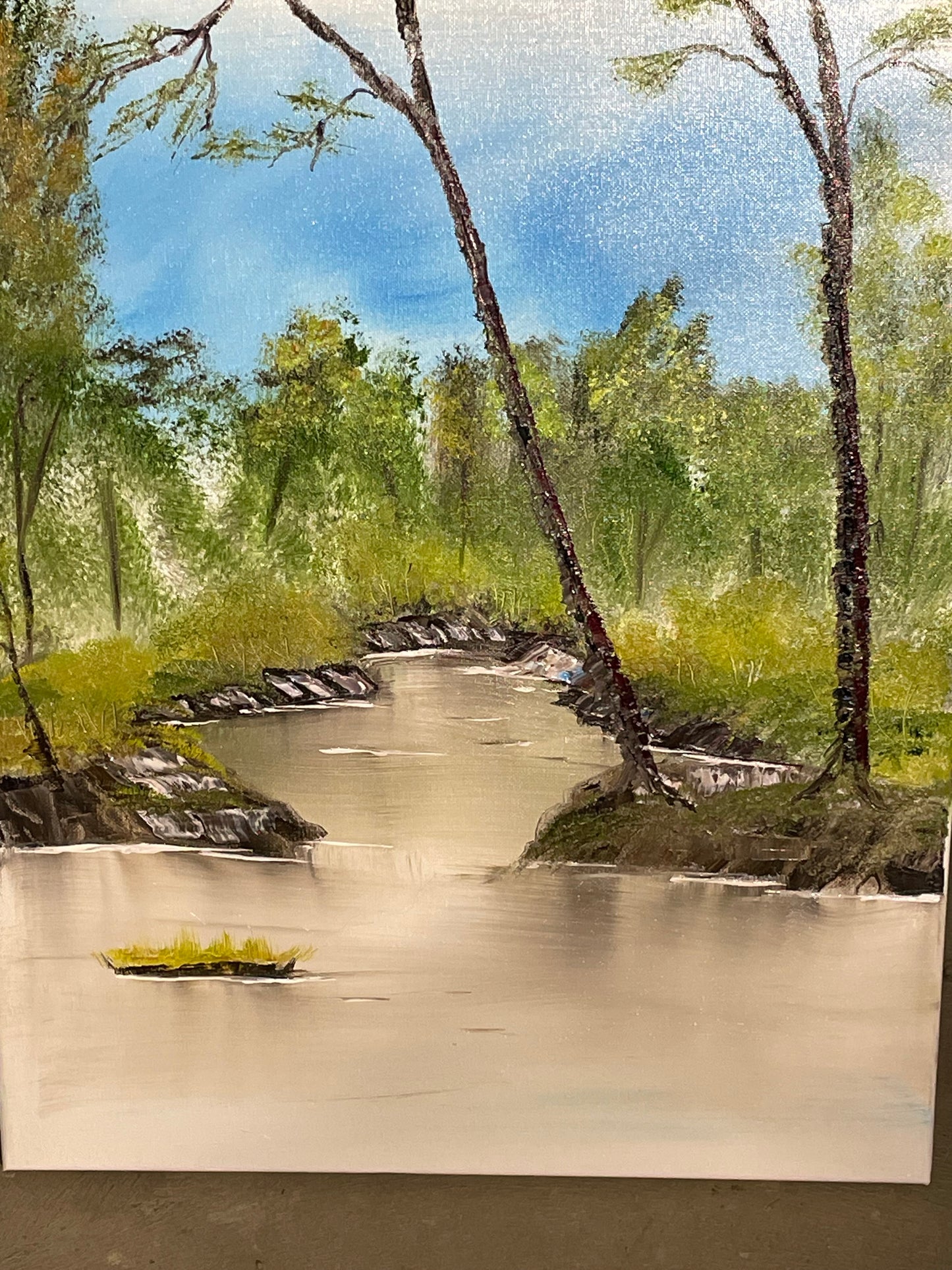 Painting - River scene