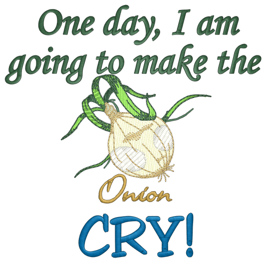 "Make the onion cry" Flour Sack Towel